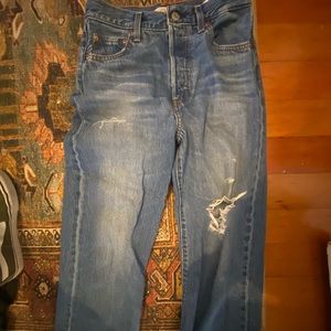 Levi rib cage straight ankle 26 womens